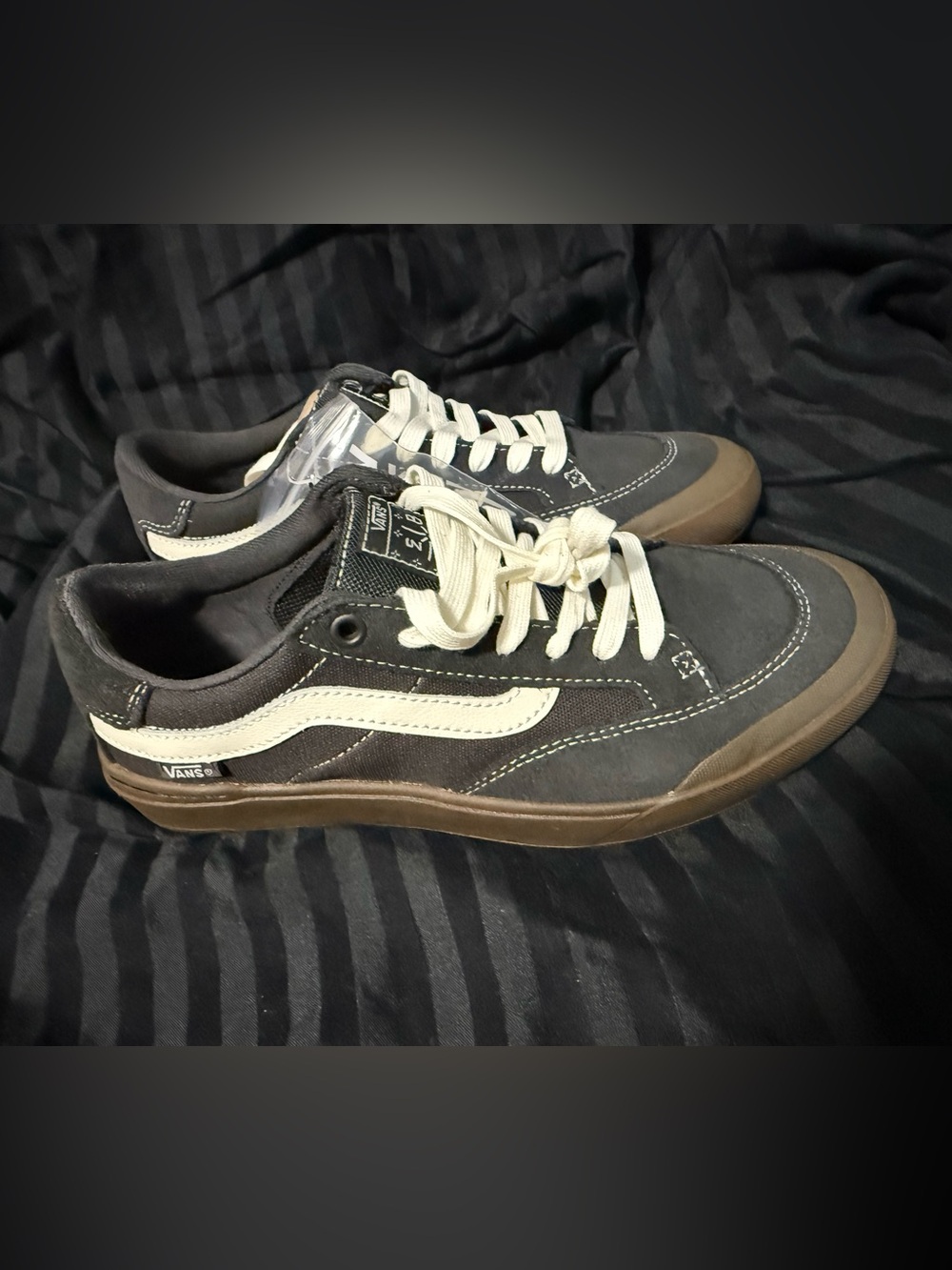 Vans Berle Skate Raven Dark Gum, Men’s Size 7.5 WaffleControl w/ Box